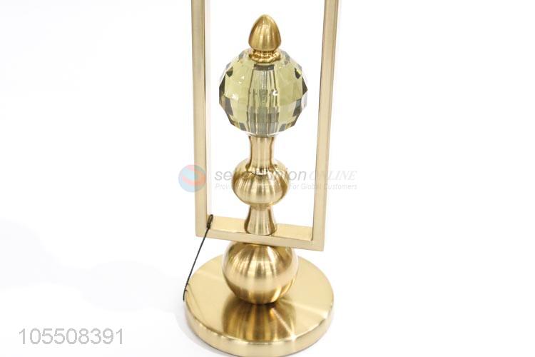 High quality modern indoor decor golden metal candlestick