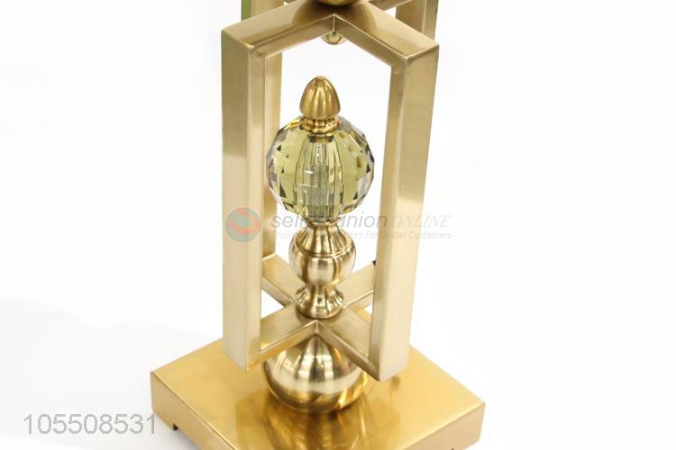 High-class modern indoor decor golden metal candle holder