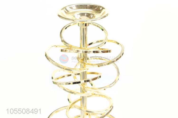 Best quality home decor iron art golen candlestick