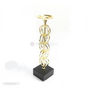 Promotional modern decorative golden metal candle holder