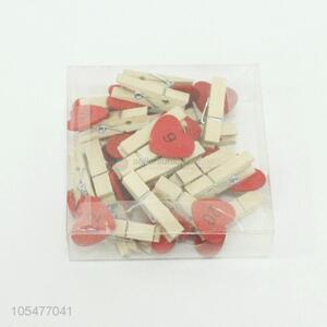 Best Quality 24 Pieces Wooden Clip Craft Clip