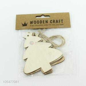 Fashion 4 Pieces Wooden Christmas Craft Hanging Decorations