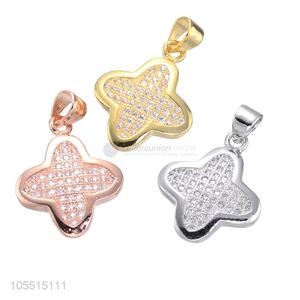 Best Quality Inlay Zircon Diamond Pendant DIY Necklace Jewelry Accessories