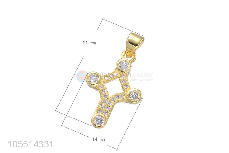 Creative Design Inlay Zircon Necklace Pendant Fashion Jewelry Accessories