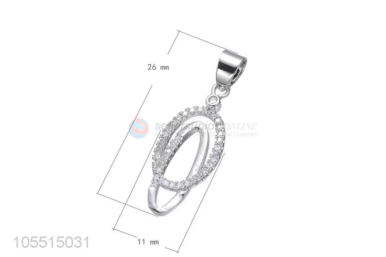 Unique Design Inlay Zircon Diamond Necklace Pendant Fashion Accessories