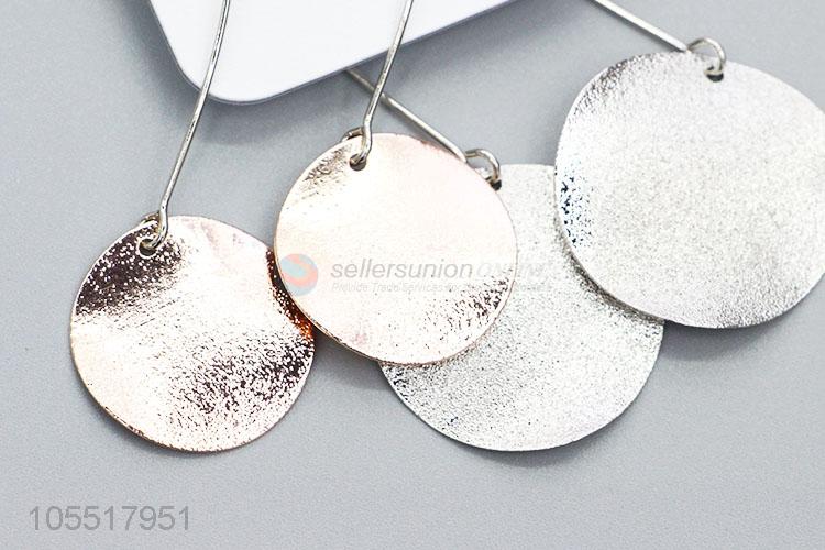 Popular Promotional Simple Iron Dangle Earrings for Women