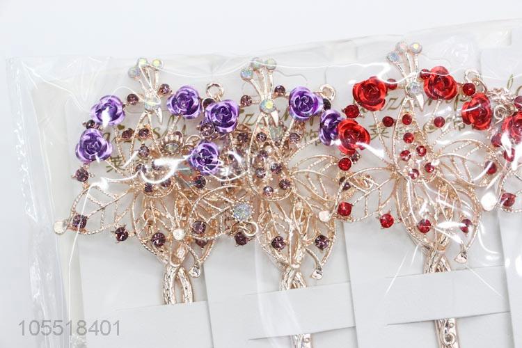 Best Sale Elegant Charm Flowers Hairpin Rhinestone Hair Stick