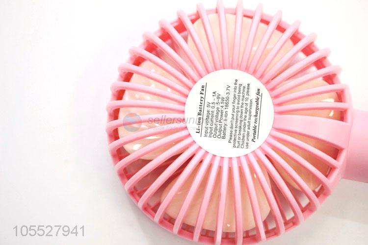 Top Quanlity Pink USB Charging Mini Fan for Outdoor Office