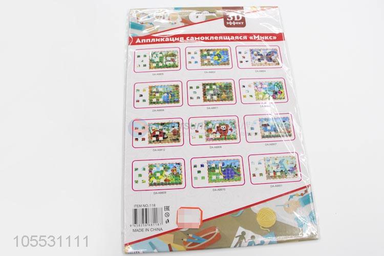 Hot Sale Kids Educational DIY Puzzle EVA 3D Collages