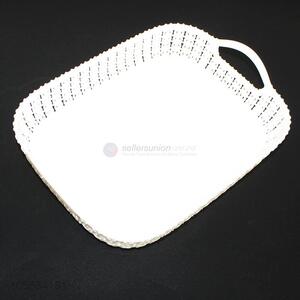 Wholesale multi-purpose white braided plastic storage basket