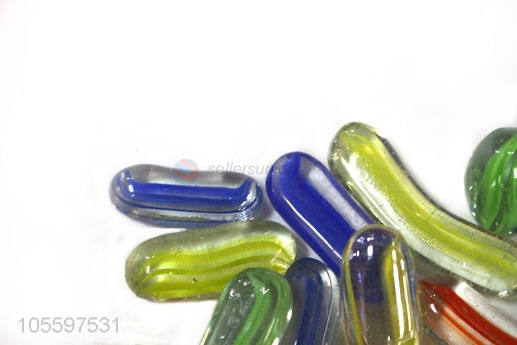 Hot Selling Decorative Glass Stone Colorful Glass Craft