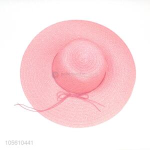 Hot selling colored lady sun caps straw beach hat for women