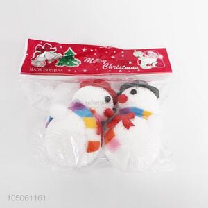 Cartoon 2 Pieces Snowman Christmas Ornament Fashion Christmas Decoration