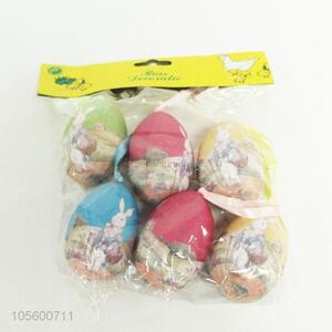 New Fasionbale Design Ornament 6 PC Colorful Easter eggs