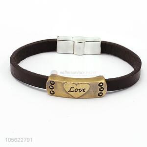 Custom Love Words Vintga Punk Bracelet Fashion Accessories