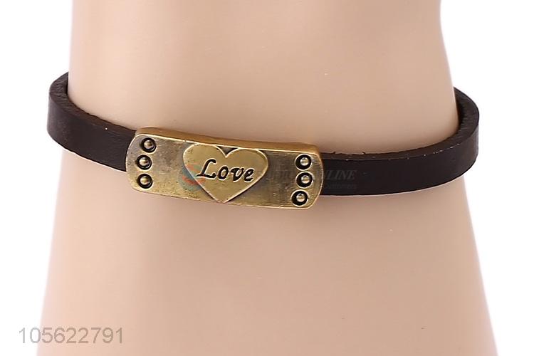 Custom Love Words Vintga Punk Bracelet Fashion Accessories