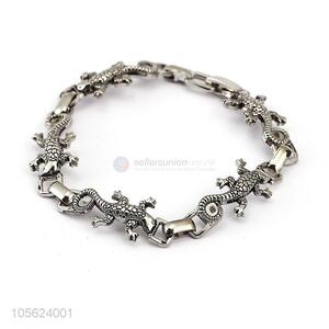 New Design Gecko Shape Retro Punk Bracelet Alloy Bangle