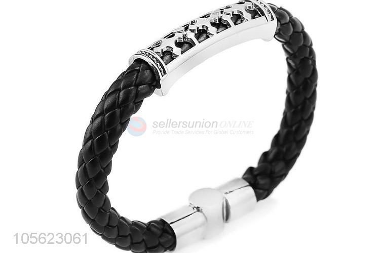 Wholesale Exquisite PU Bracelet Retro Punk Bracelet