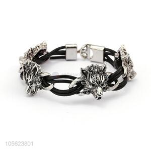 Good Quality Retro Punk Bracelet Best Leather Bangle