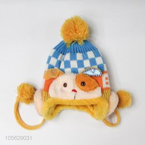 New Arrival Cartoon Knitted Earmuffs Hat Winter Boys Hat