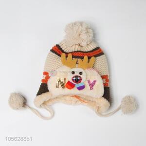 Cartoon Design Warm Litter Girls  Earmuffs Hat