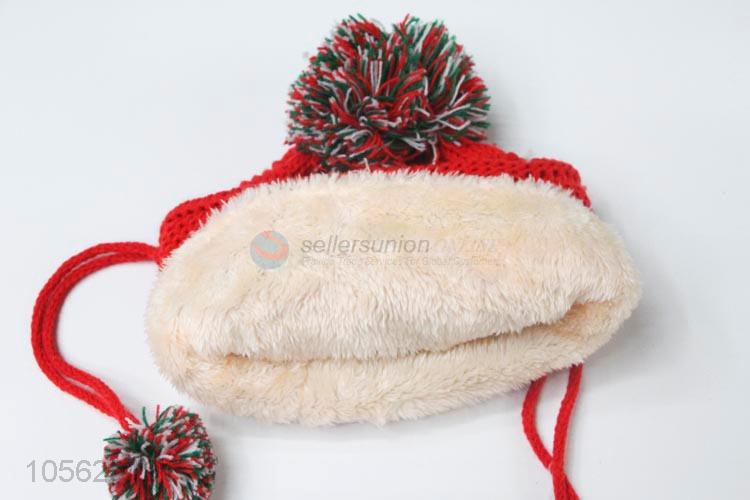 Wholesale Cartoon Knitted Beanie Colorful Earmuffs Hat For Baby