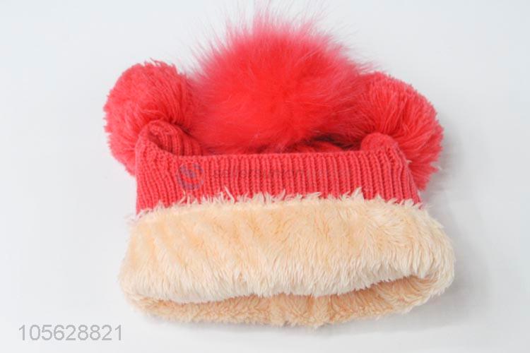 Good Sale Fashion Knitted  Earmuffs Hat For Litter Girls