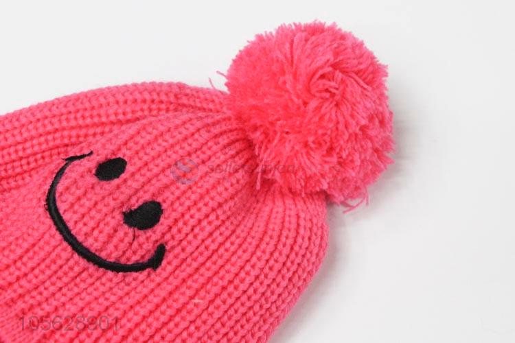 Hot Selling Litter Girls Knitted  Earmuffs Hat