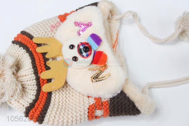 Cartoon Design Warm Litter Girls  Earmuffs Hat