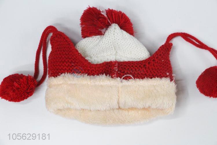 Cheap Winter Warm Earmuffs Hat Knitted Beanie Cap For Baby