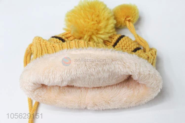 Fashion Knitted Earmuffs Hat Winter Beanie Cap For Boy