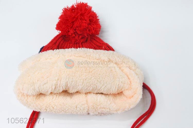 Cartoon Design Knitted Earmuffs Hat For Boys