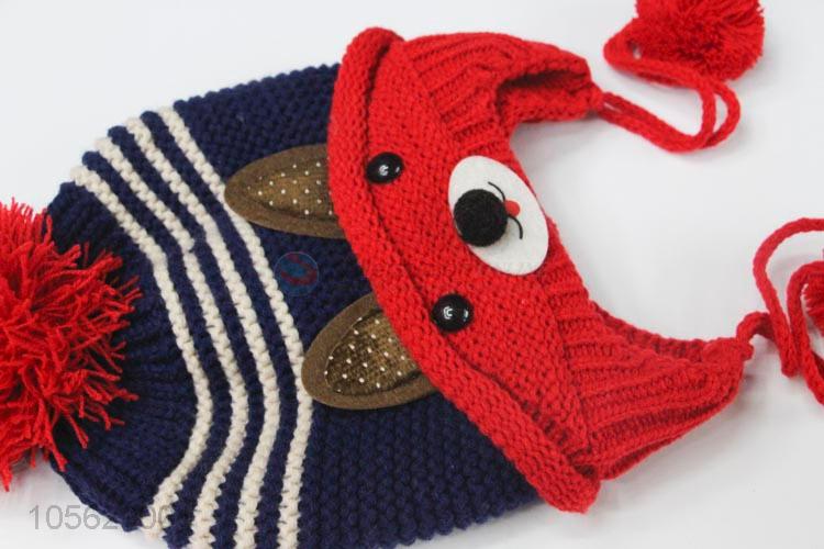 Popular Winter Knitted Earmuffs Hat Warm Hat For Boys