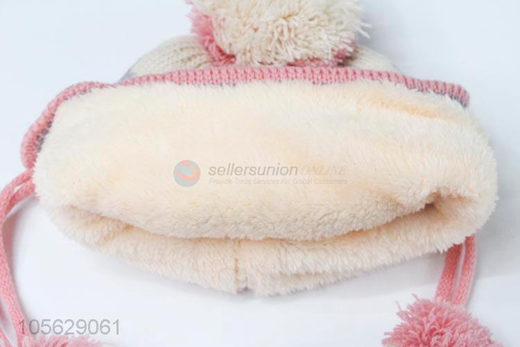 Wholesale Pompon Ball Earmuffs Hat Warm Cap For Boy