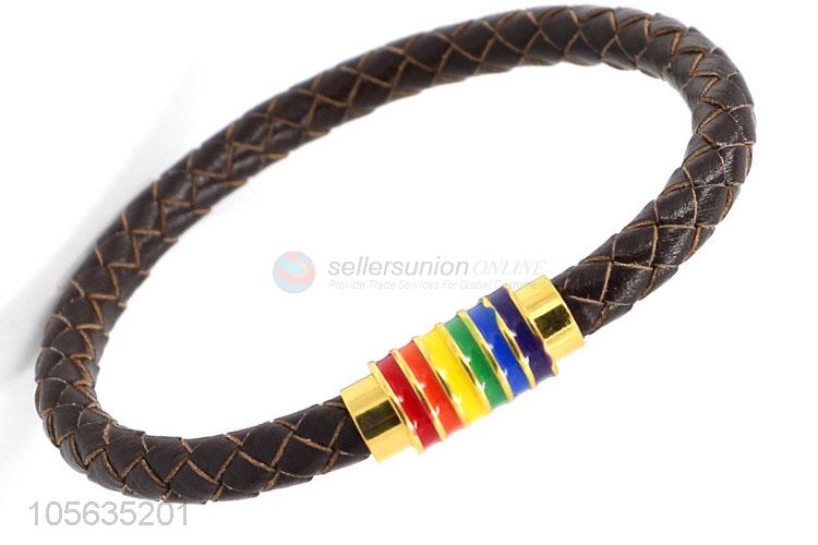 China supplier mens retro handmade rope hand braided bracelet