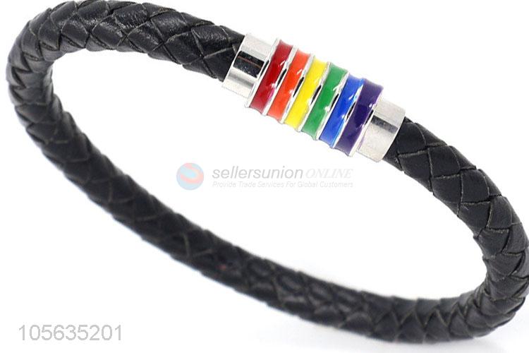 China supplier mens retro handmade rope hand braided bracelet