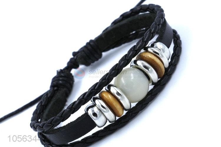 High quality mens retro handmade bracelets hand braided bracelet