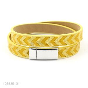 China factory new arrival mens retro leather wrap bracelets