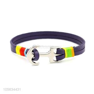 Top selling mens favor handmade retro braided leather bracelet