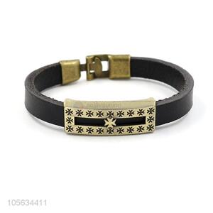 Professional manufacturer retro leather bracelet charms bracelets for men