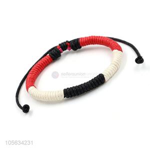 New arrival mens favor handmade retro adjustable braided rope bracelet