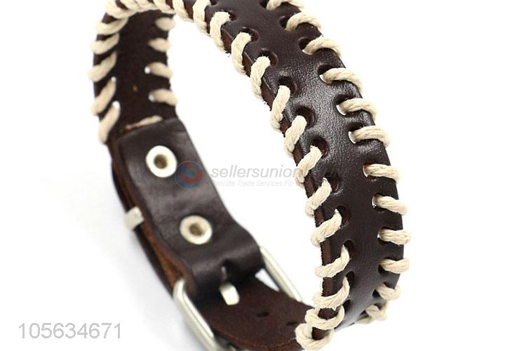 Made in China mens retro handmade bracelets hand braided bracelet