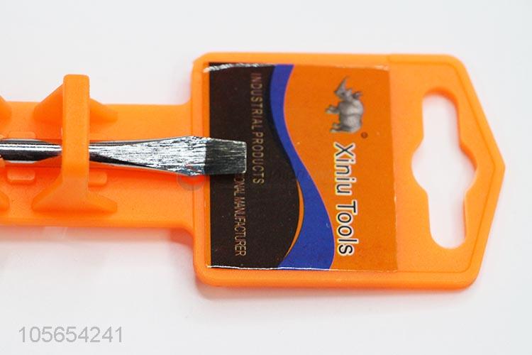 China manufacturer straight screwdriver slotted screwdriver with soft grip