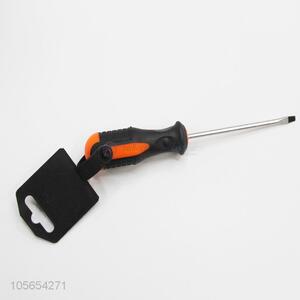 Latest design hand tools plastic handle straight screwdriver