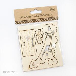 Best Selling Wooden Embellishments Fashion Wooden Craft Kit
