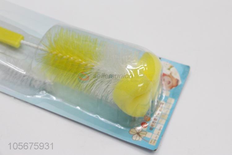 Factory directly sell water bottle brush baby feeding bottle sponge brush