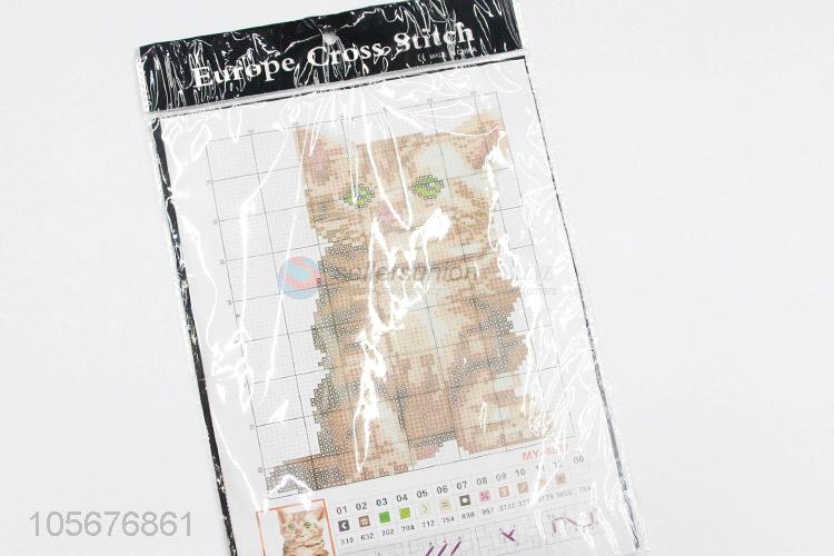 Wholesale Cat Pattern Cross-Stitched Embroidery