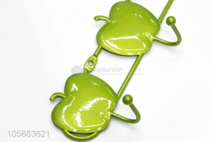 Factory Supply Iron Wall Hook Decorative Apple Shape Hook