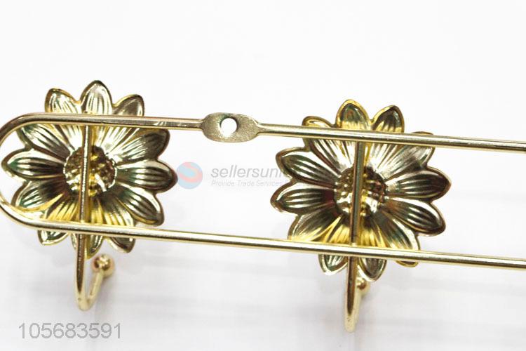 Newest Sunflower Design Wall Hook Iron Coat Hook