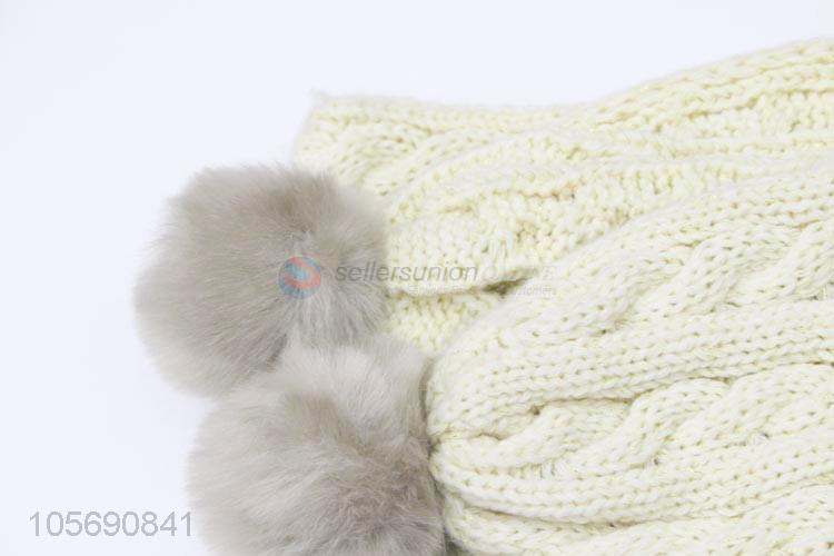 Top Selling  Children Fashion Knitting Hat Scarf Sets
